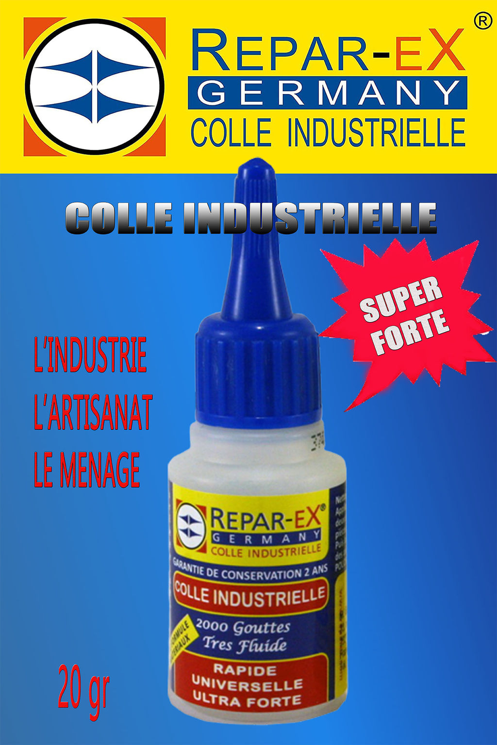 Colle Industrielle REPAR-EX 20g